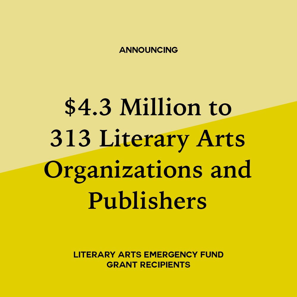 Gemini Ink granted support from the Literary Arts Emergency Fund